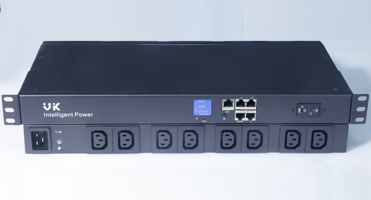 VK Easy Rack PDU, Switched, 1U, 1 Phase, 4kW, 250V, 16A, 8x C13 outlets, IEC60320 C20 inlet